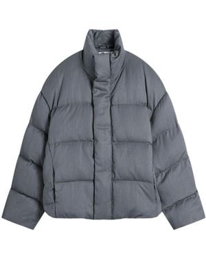 Entire studios Stand Collar Down Jacket - Grey