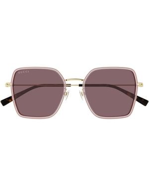 Gucci Interlocking G Sunglasses - Purple