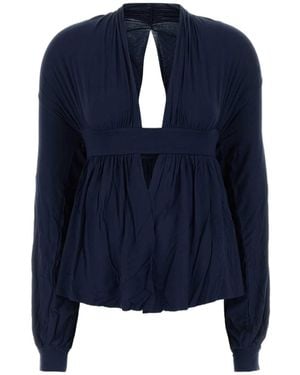 GIMAGUAS Ona Cut-Out Long-Sleeve Top - Blue