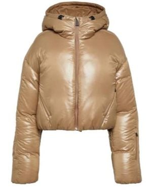 Aztech Mountain Daisy Cropped Down Jacket - Natural