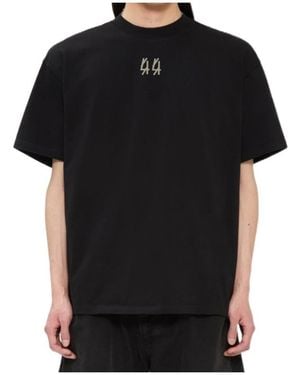 44 Label Group Mega 44 Logo-Print Short-Sleeve T-Shirt - Black