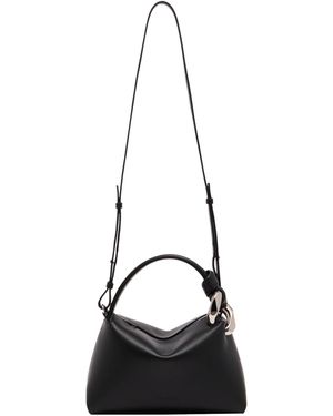 JW Anderson Jw Anderson Logo Debossed Shoulder Bag - Black