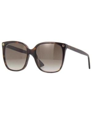 Gucci Eyewear Gg0022S Square Sunglasses - Metallic