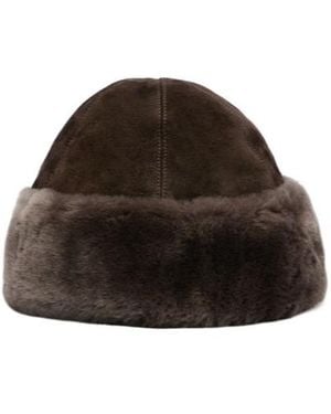 Nour Hammour Toki Shearling Hat - Brown