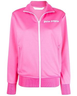 Palm Angels Logo-Print Track Jacket - Pink