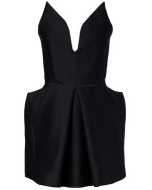 Maticevski Le Petite Wool And Silk Minidress - Black