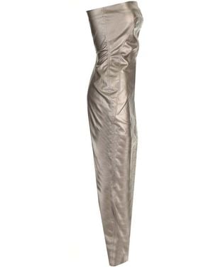 Rick Owens Floor-Length Strapless Bustier Gown - Multicolor