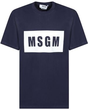 MSGM T-Shirts - Blue