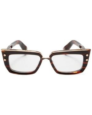 Balmain Cat's Eye Frame Flat Lens - White