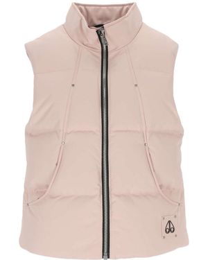 Moose Knuckles Sleevless Down Vest - Pink
