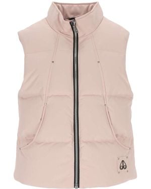 Moose Knuckles Sleevless Down Vest - Pink