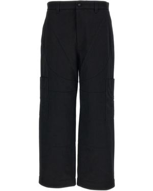 Thom Browne Wide Leg Pants - Black