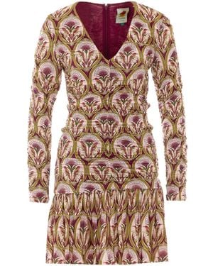 FARM Rio Garden Medal Ruffled Mini Dress - Multicolour