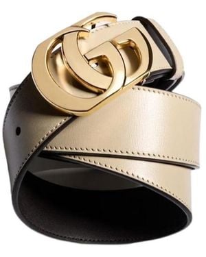 Gucci Cut Gg Marmont Belt - White