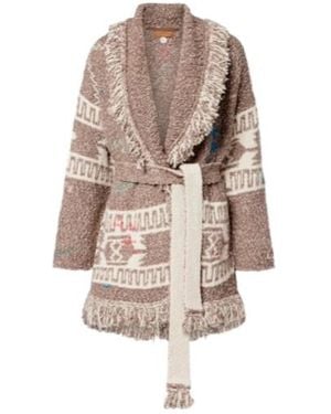 Alanui Tassel Knit Cardigan - Natural