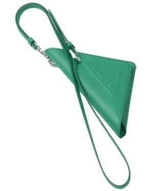Prada Saffiano Leather Keychain Trick - Green