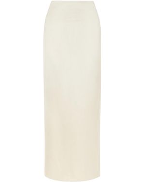 The Row Bartelle Silk-Satin Maxi Skirt - White