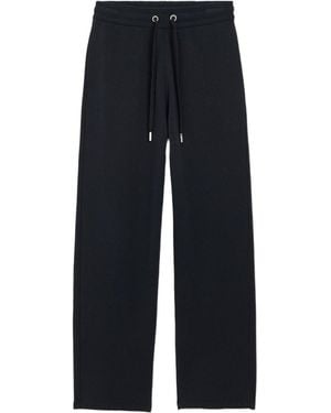 Ami Paris Drawstring Wide-Leg Pants - Blue
