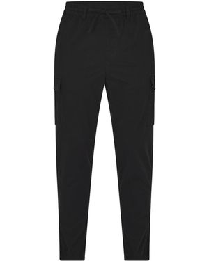 Barbour Logo-Detail Cargo Trousers - Black