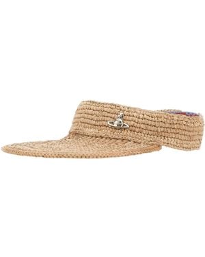Vivienne Westwood Orb Plaque Visor - White