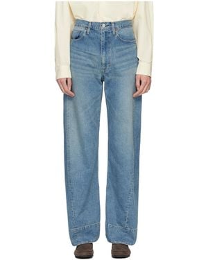 Ssstein Twist Cut Jeans - Blue