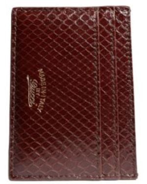 Gucci Lira Python Card Case - Purple