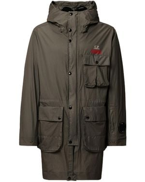 C.P. Company Mille Hooded Coat - Grey