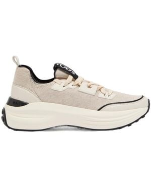 Tod's Paneled Knit Sneakers - White