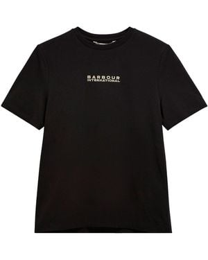 Barbour Logo-Detail T-Shirt - Black