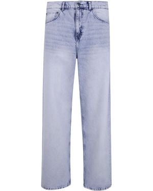 Les Deux Roi Bleached Denim Jeans - Blue