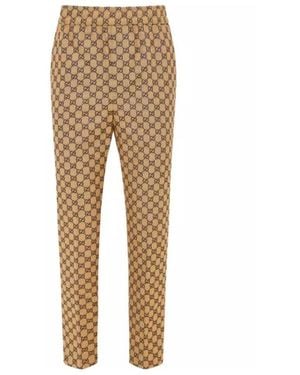 Gucci Stretch Waist Casual Trousers - Natural