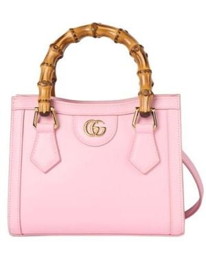 Gucci Diana Small Tote Bag - Pink