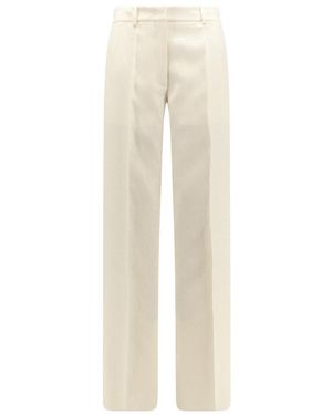 Valentino Toile Iconographe Jacquard High-Waisted Trousers - Natural