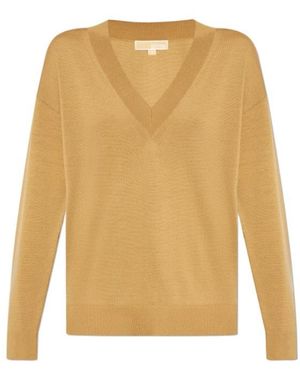 MICHAEL Michael Kors V-Neck Jumper - Yellow