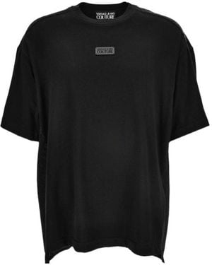 Versace Logo-Patch T-Shirt - Black