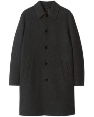 Burberry Mid-Length Wool Car Coat - Black