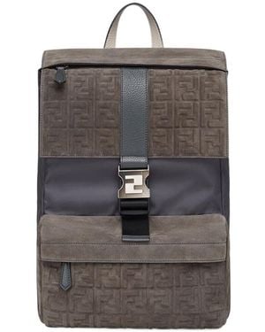 Fendi Ness Medium Backpack - Gray