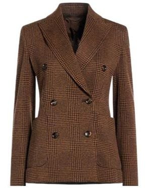 Max Mara Plaid Blazer - Brown
