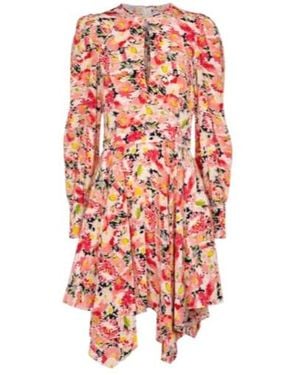 Stella McCartney Felicity Floral Silk Minidress - Red