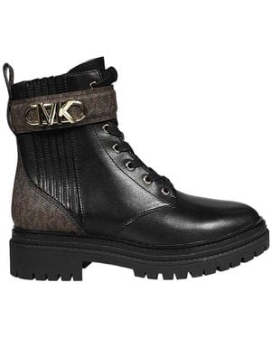 Michael Kors Parker Logo-Panelled Ankle Boots - Black