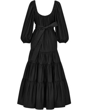 Saint Laurent Long Sleeve Dress - Black