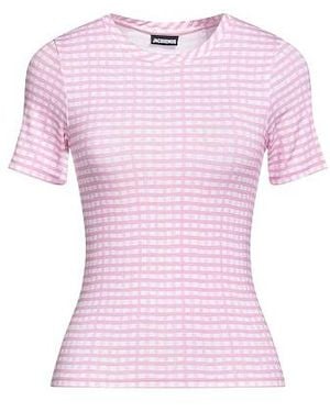 Jacquemus Plaid Print T-Shirt - Pink