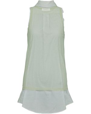Maison Margiela Back To Front Checked Shirt - Green