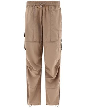 UGG Drawstring Waist-Edge Casual Pants - Natural