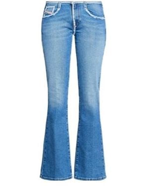 DIESEL Mid-Waist Boot-Style Jeans - Blue