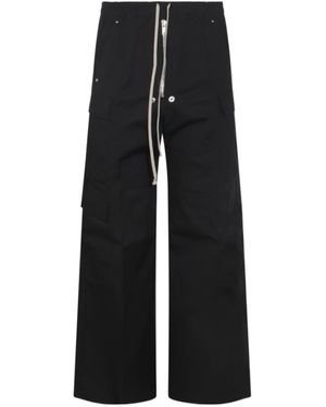 Rick Owens Relaxed-Fit Trousers With Cargo Pockets - Black