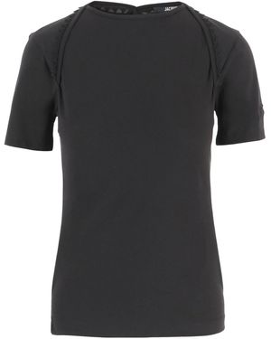 Jacquemus Embellished Button-Back Top - Black