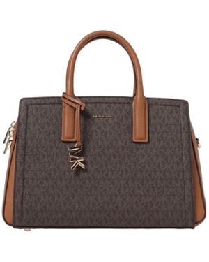 Michael Kors Logo Print Tote Bag - Brown