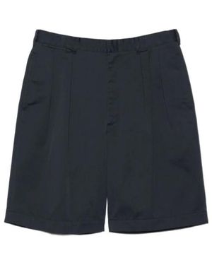 Nanamica Double-Pleated Shorts - Blue