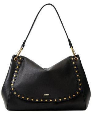 Isabel Marant Chany Medium Shoulder Bag - Black